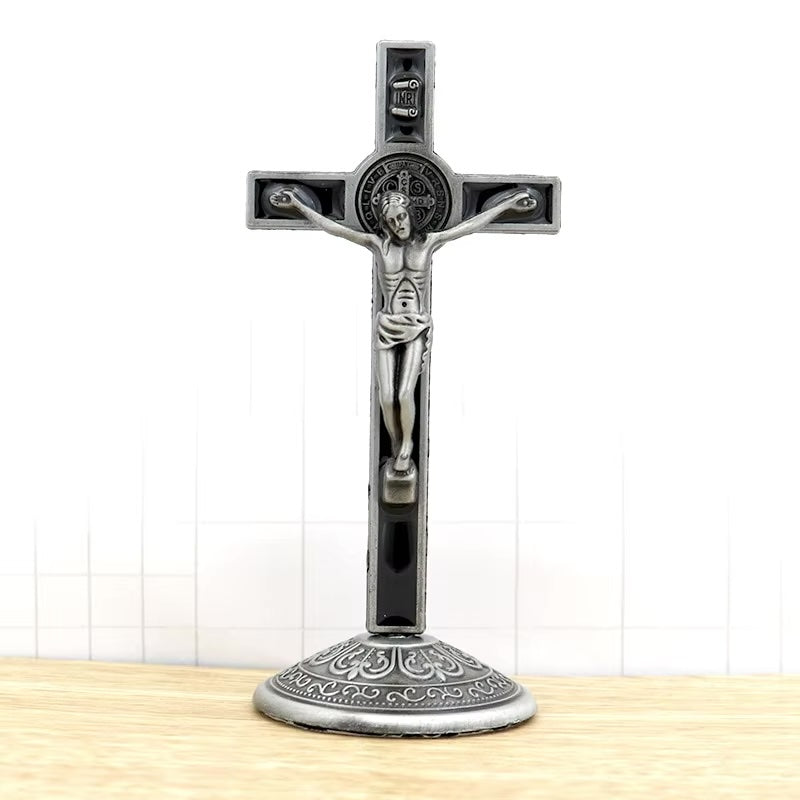 St Benedict 4.5" Standing Crucifix