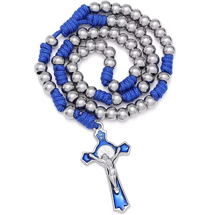 Paracord St Benedict Crucifix Rosary