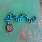 St Therese Turquoise Necklace Or Earrings