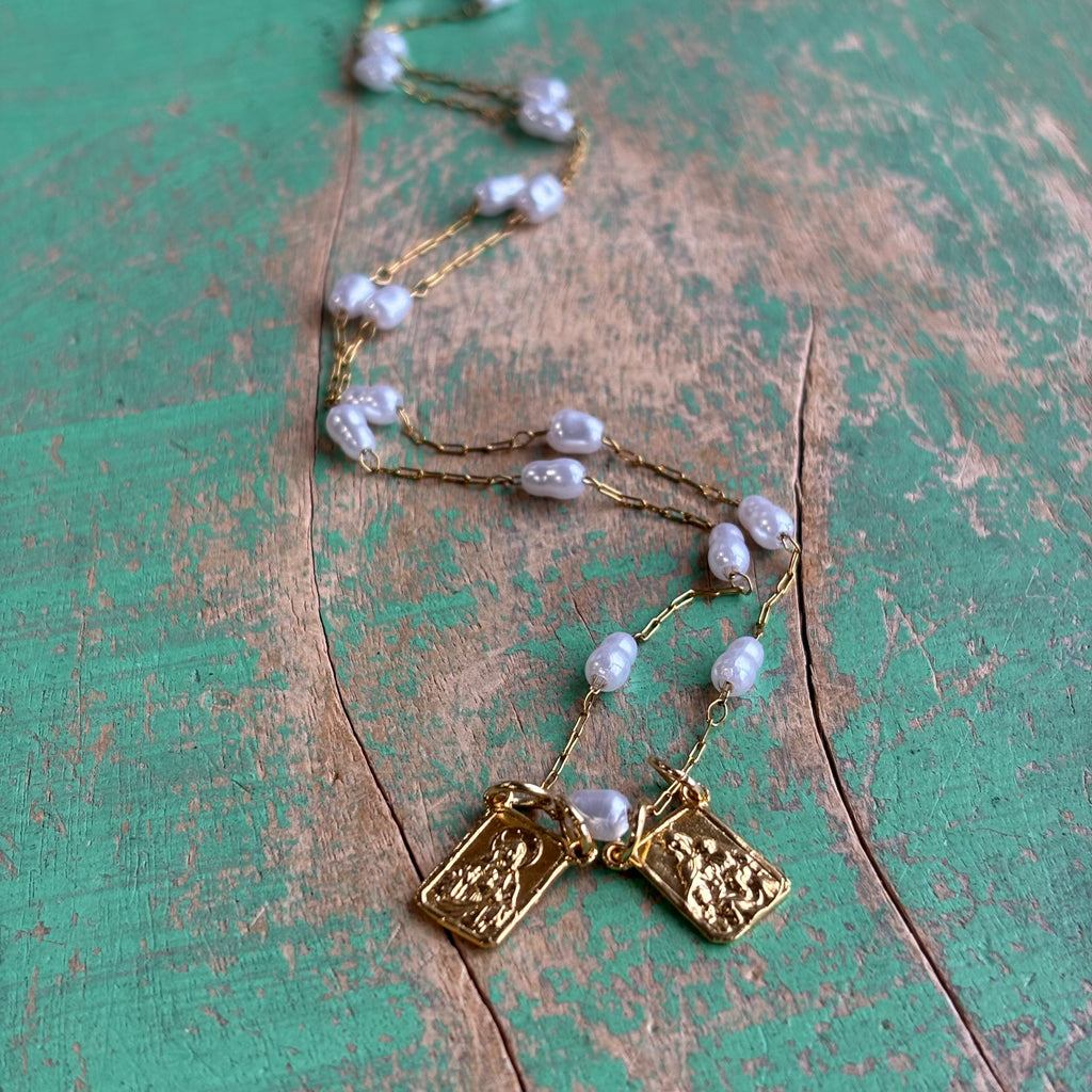 Pearl Scapular Necklace
