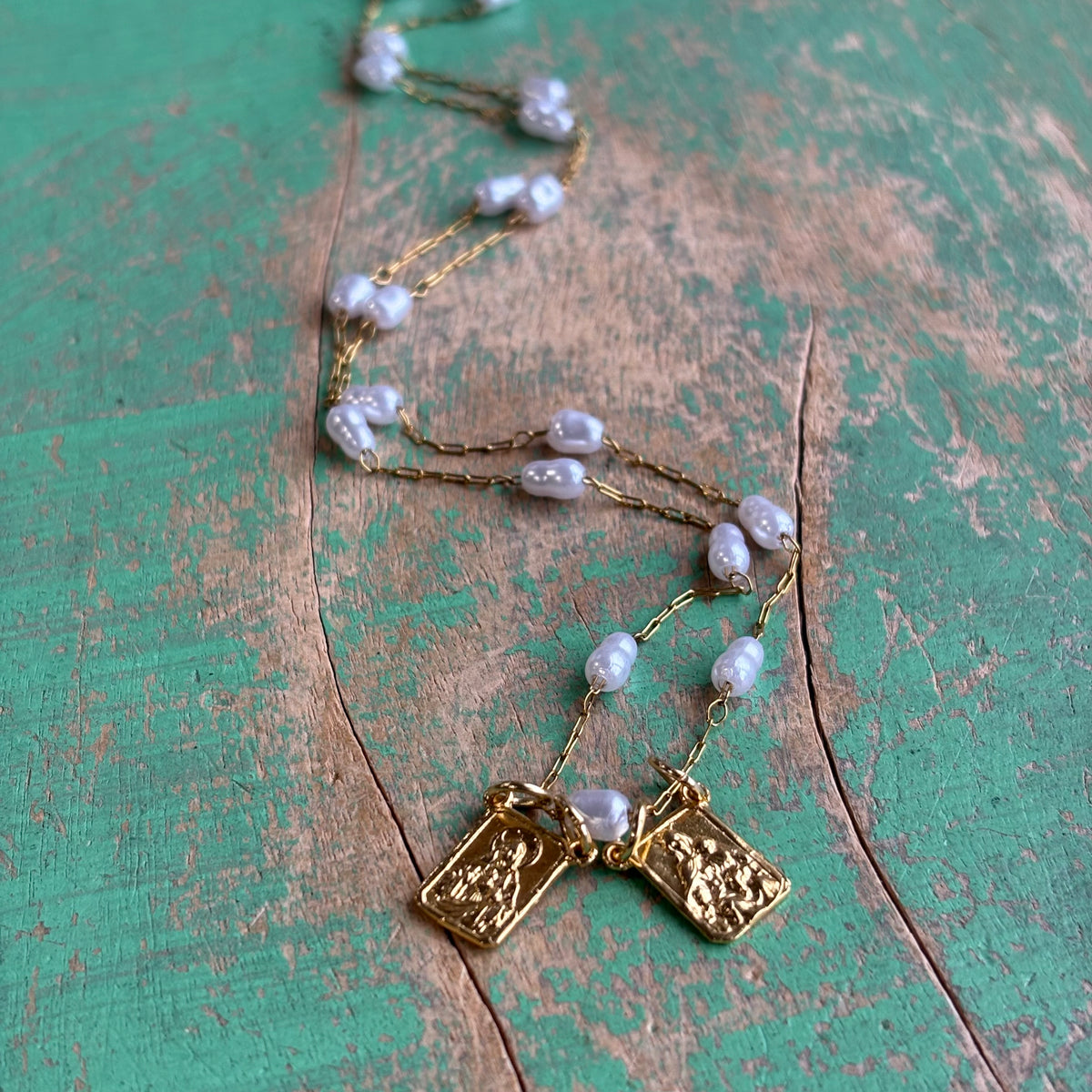 Pearl Scapular Necklace