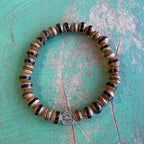 Men Of Faith Brown Prayer Bracelet