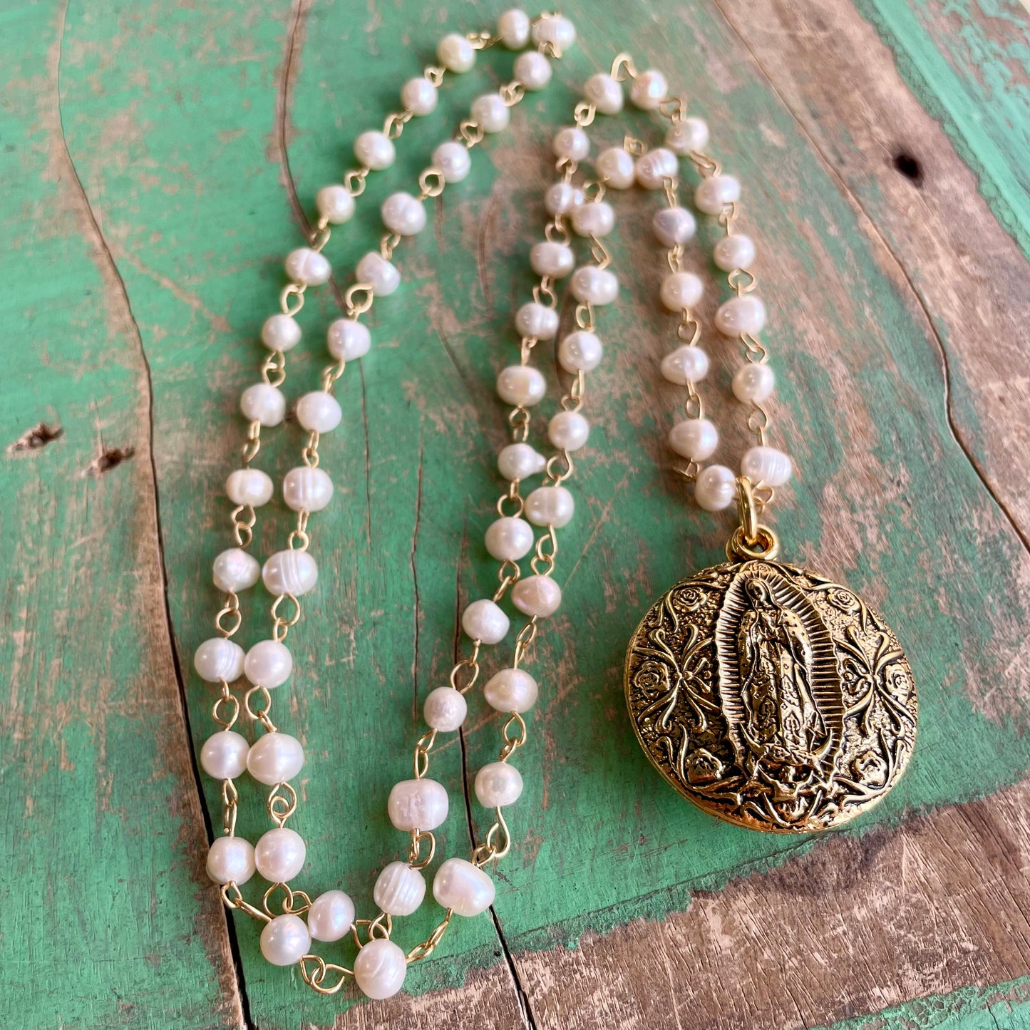 Freshwater Pearl Bubble OLG Necklace