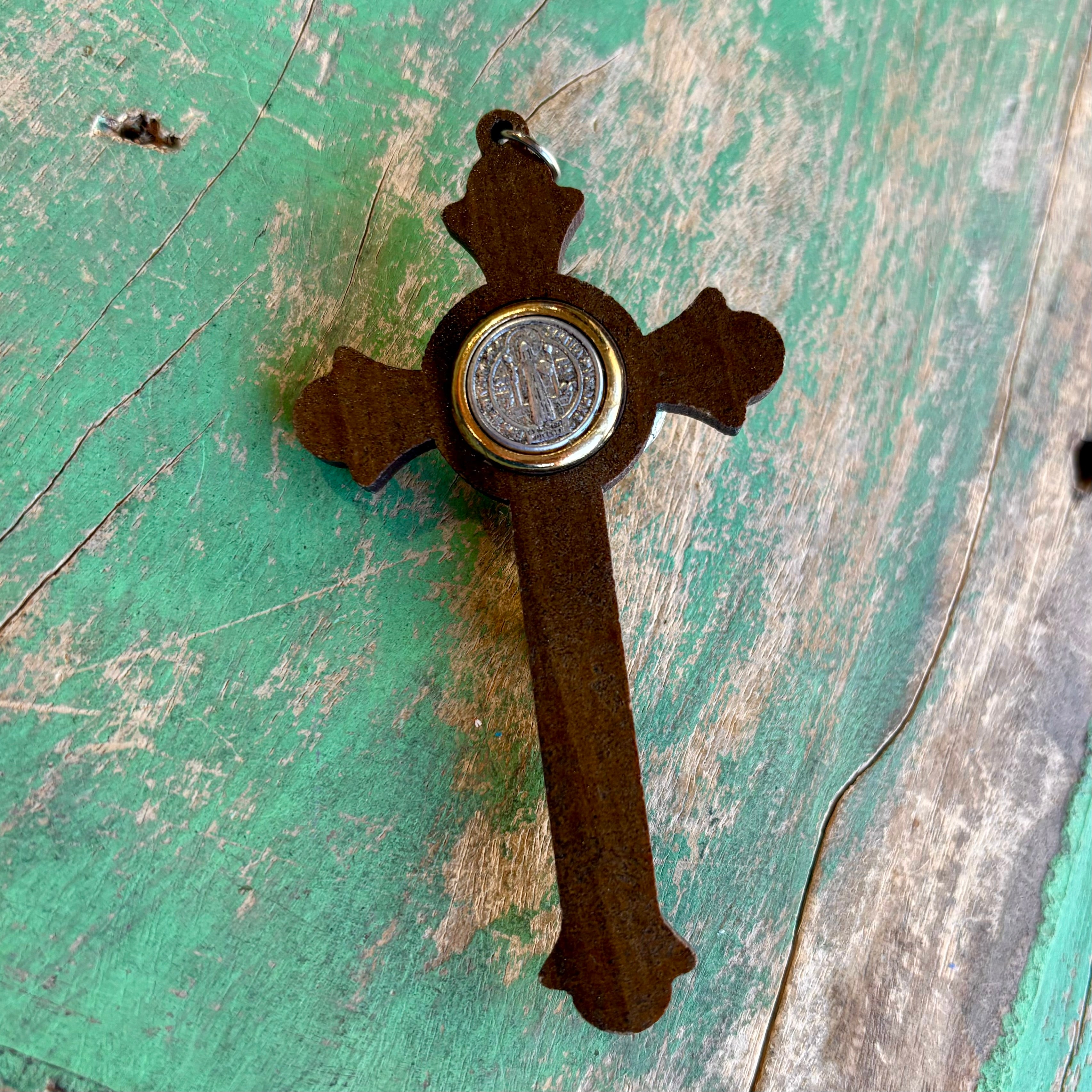 St Benedict 3.25" Wooden Crucifix