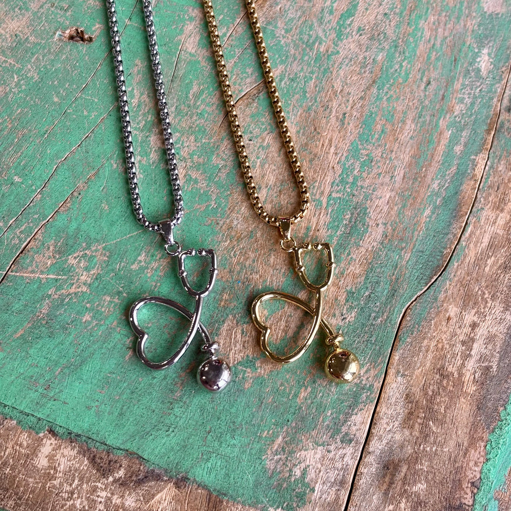 Stethoscope Love Necklace