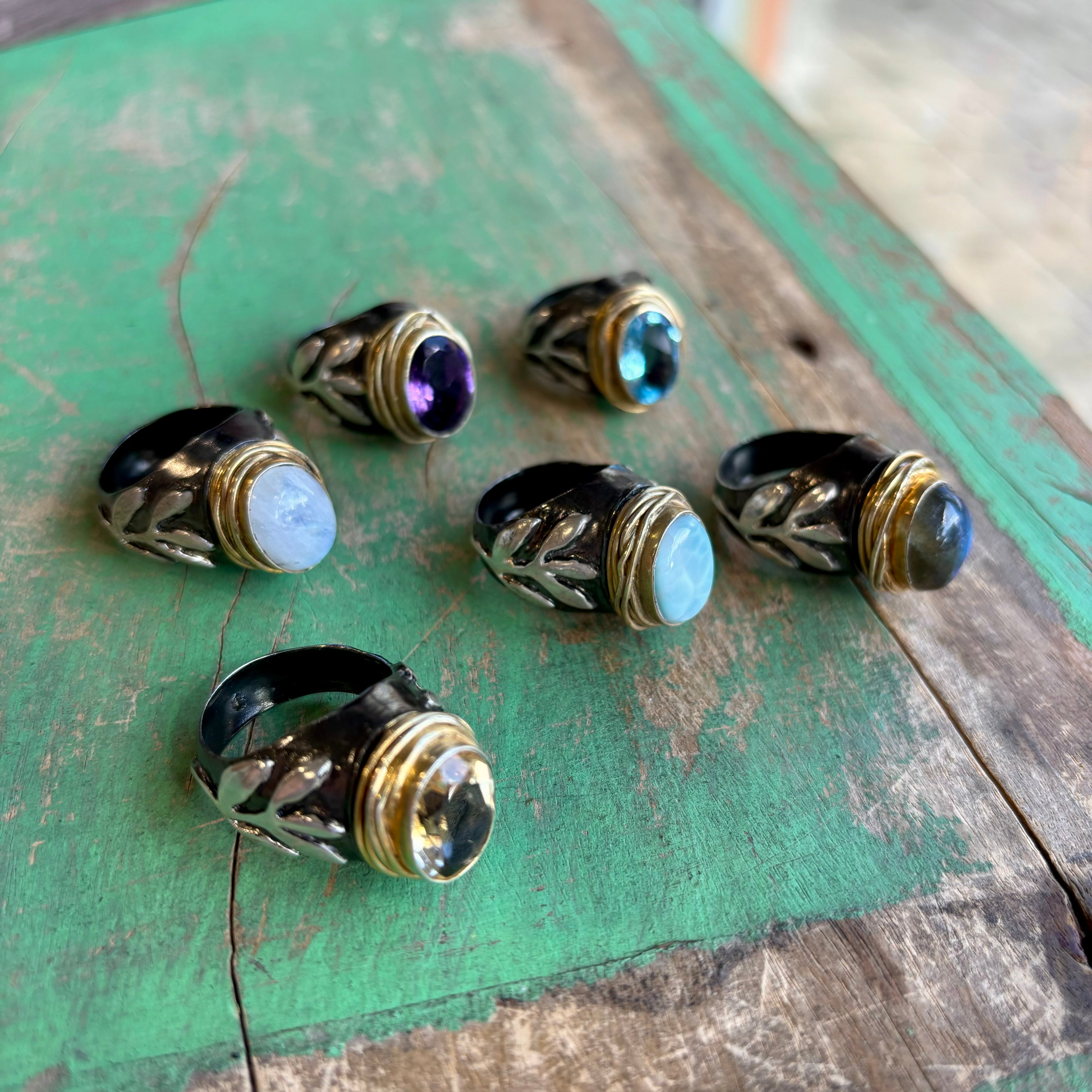 Stems And Gems Dome Ring