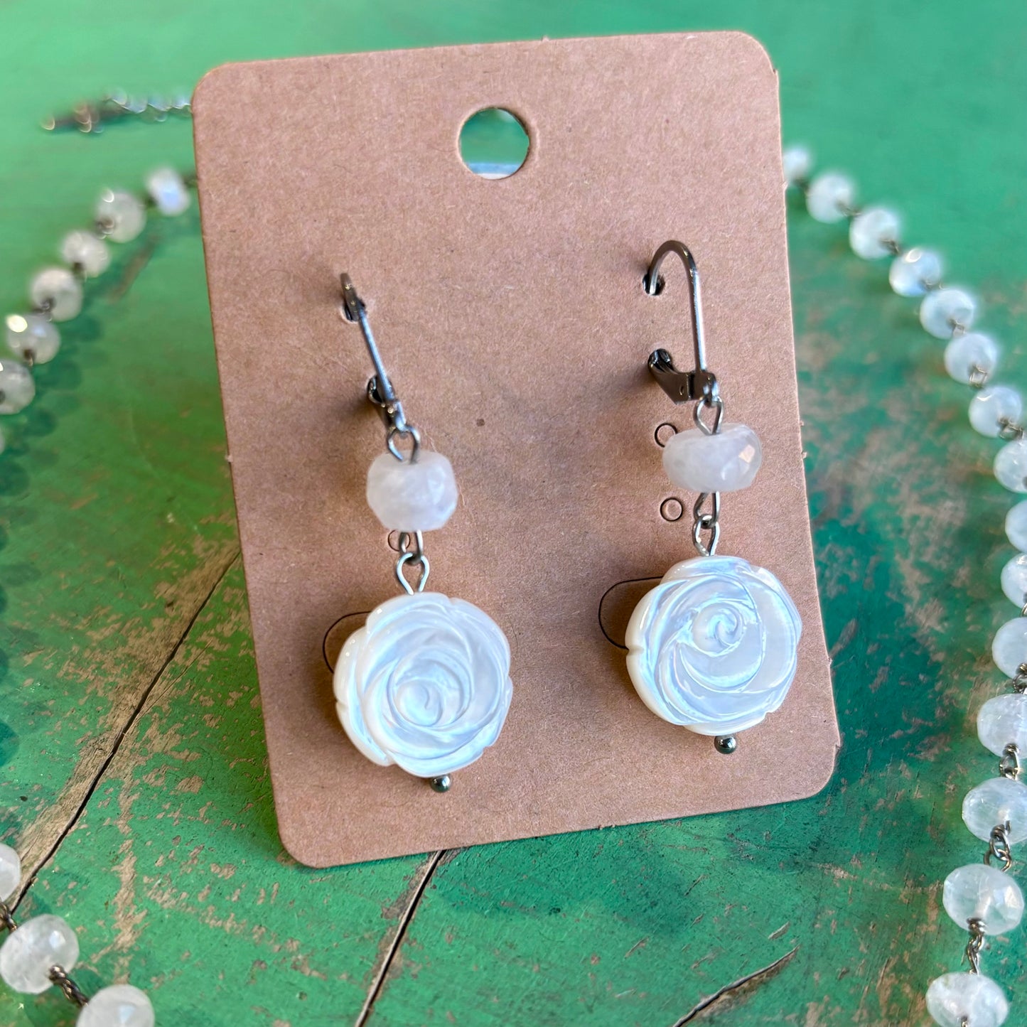 OLG Mother of Pearl Necklace or Earrings