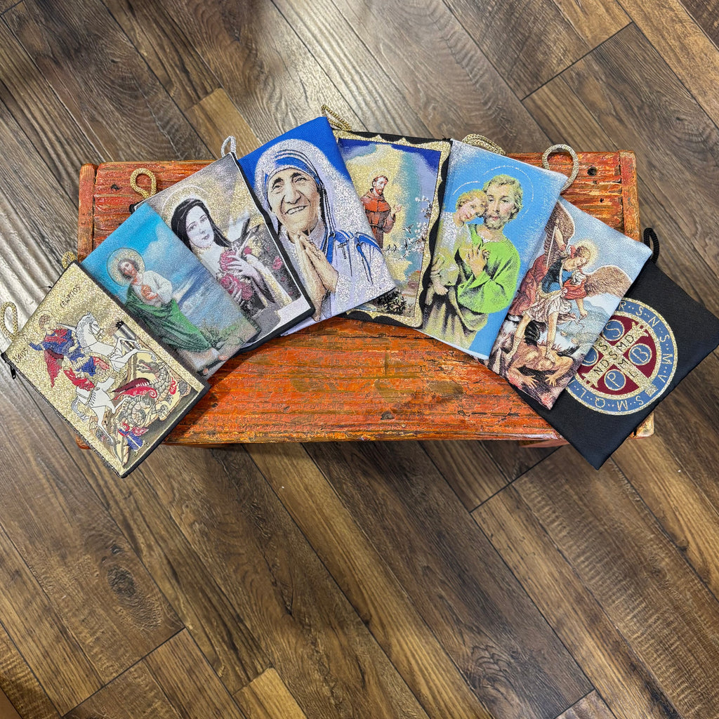Large Rosary Pouches of Saints