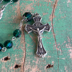 Preciosa Emerald Crystal Rosary