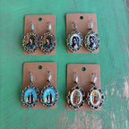 Our Lady Fancy Earrings or Pendant