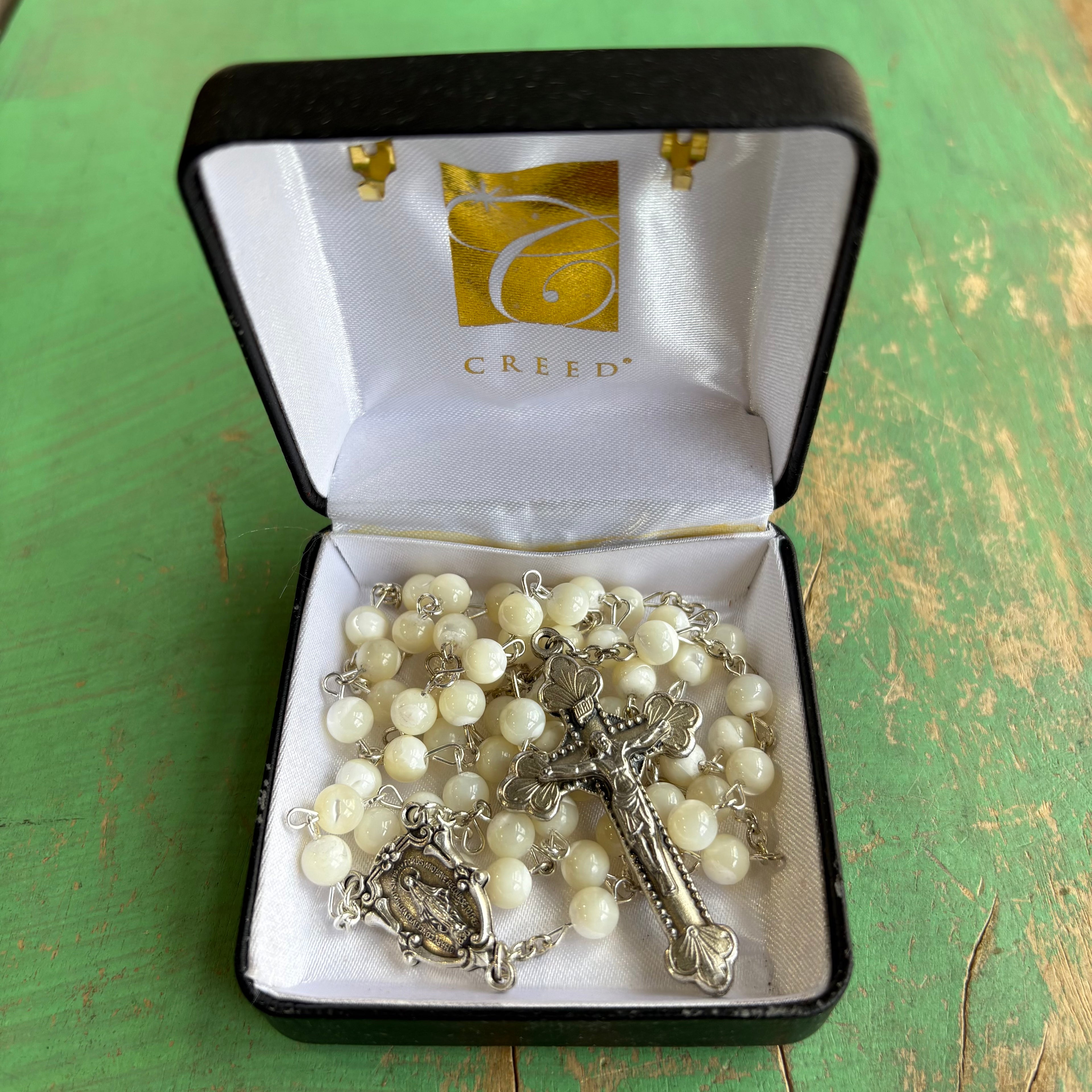 Mother of Pearl Gemstone Rosary