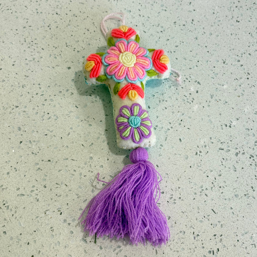 Pastel Tassel Cross Blessing