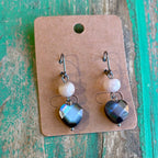 Baby Pink Sacred Heart Necklace or Earrings