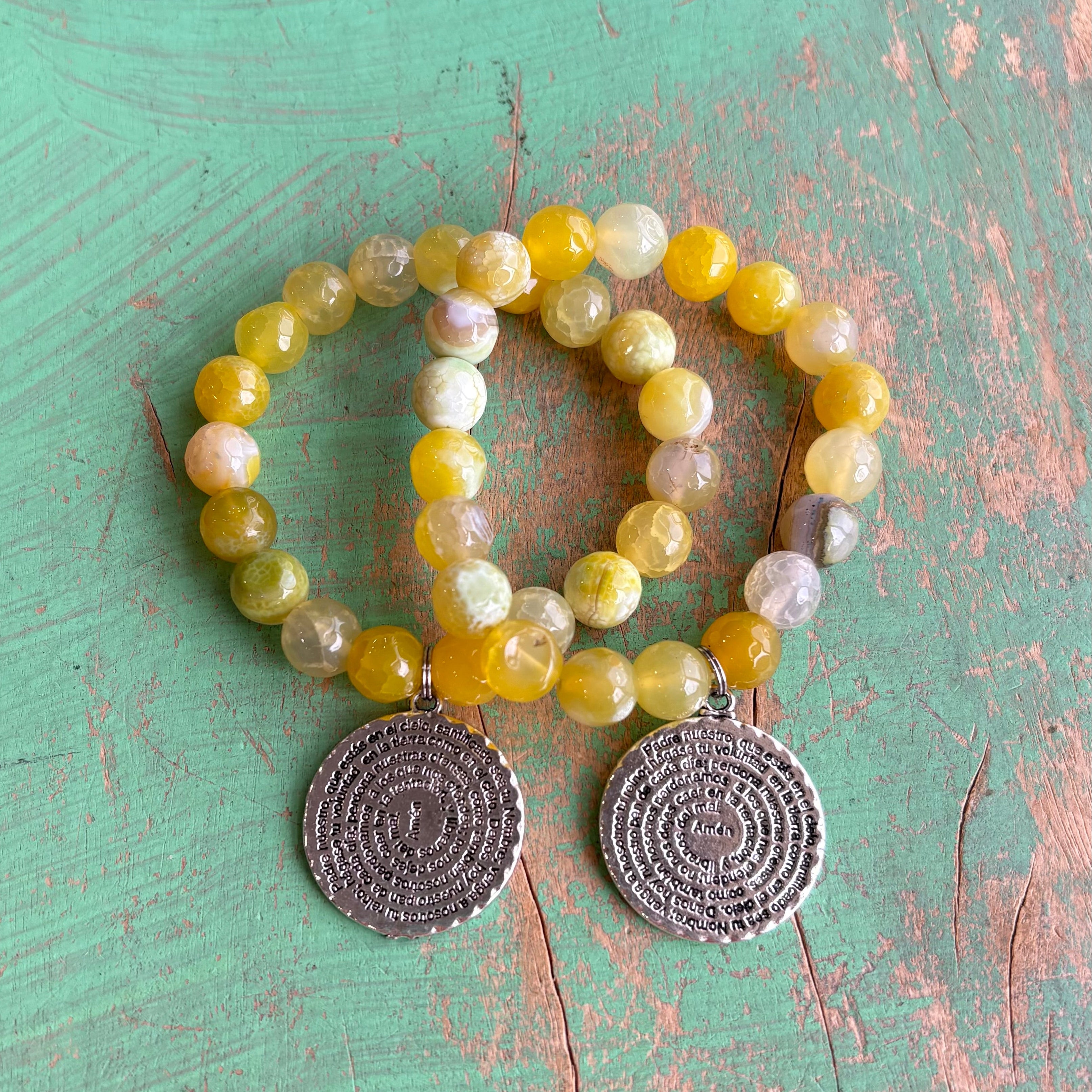 Padre Nuestro Yellow Bracelet