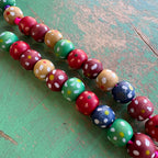 Colorful Wooden Polka-Dot Rosary For Kids