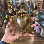 Flaming Stars 6" Sacred Heart Box