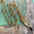 Gold Angel Wings