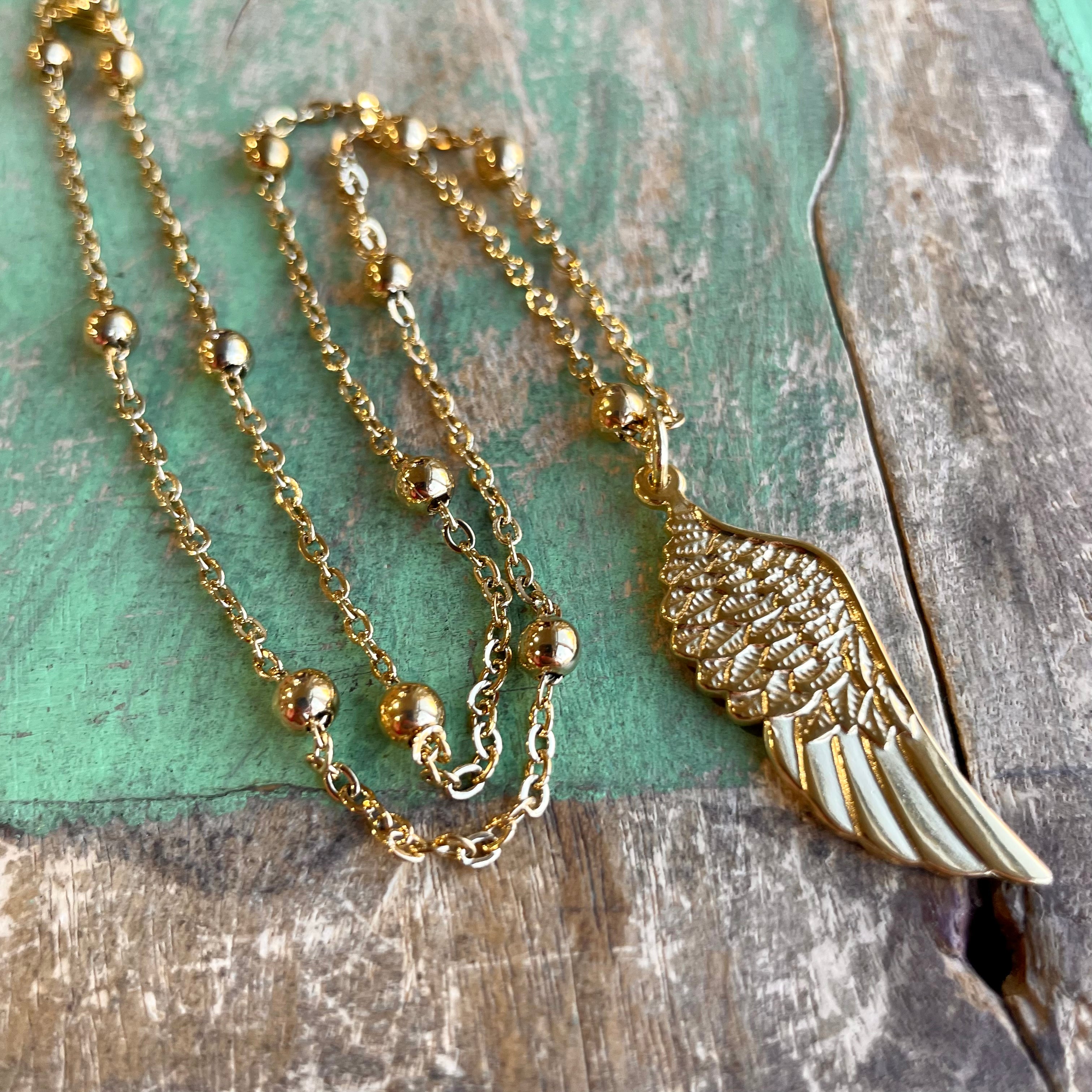 Gold Angel Wings