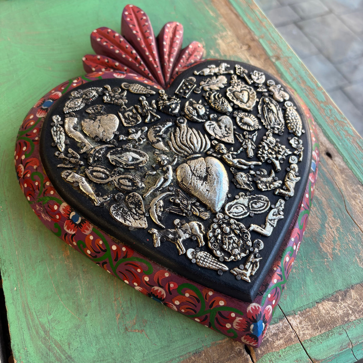 Milagros Corazon Tablon Decorado