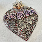 XL Milagros Sacred Heart With Roses