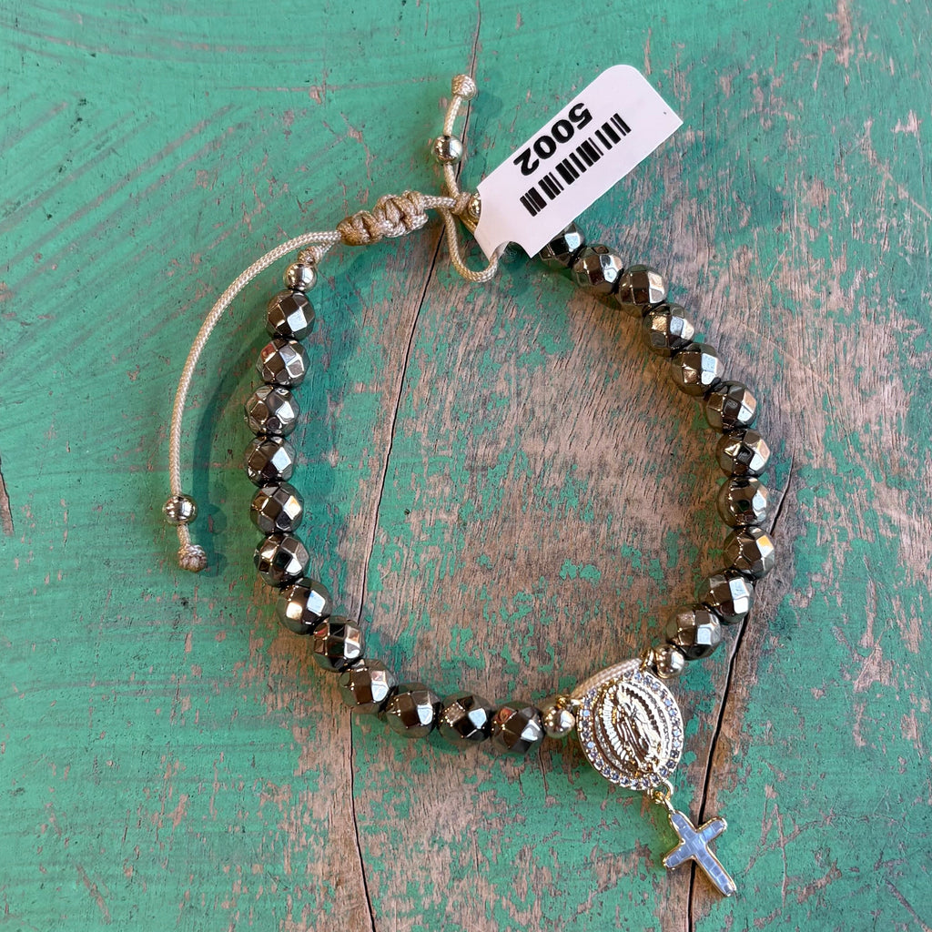 Golden Faith Hematite Bracelet