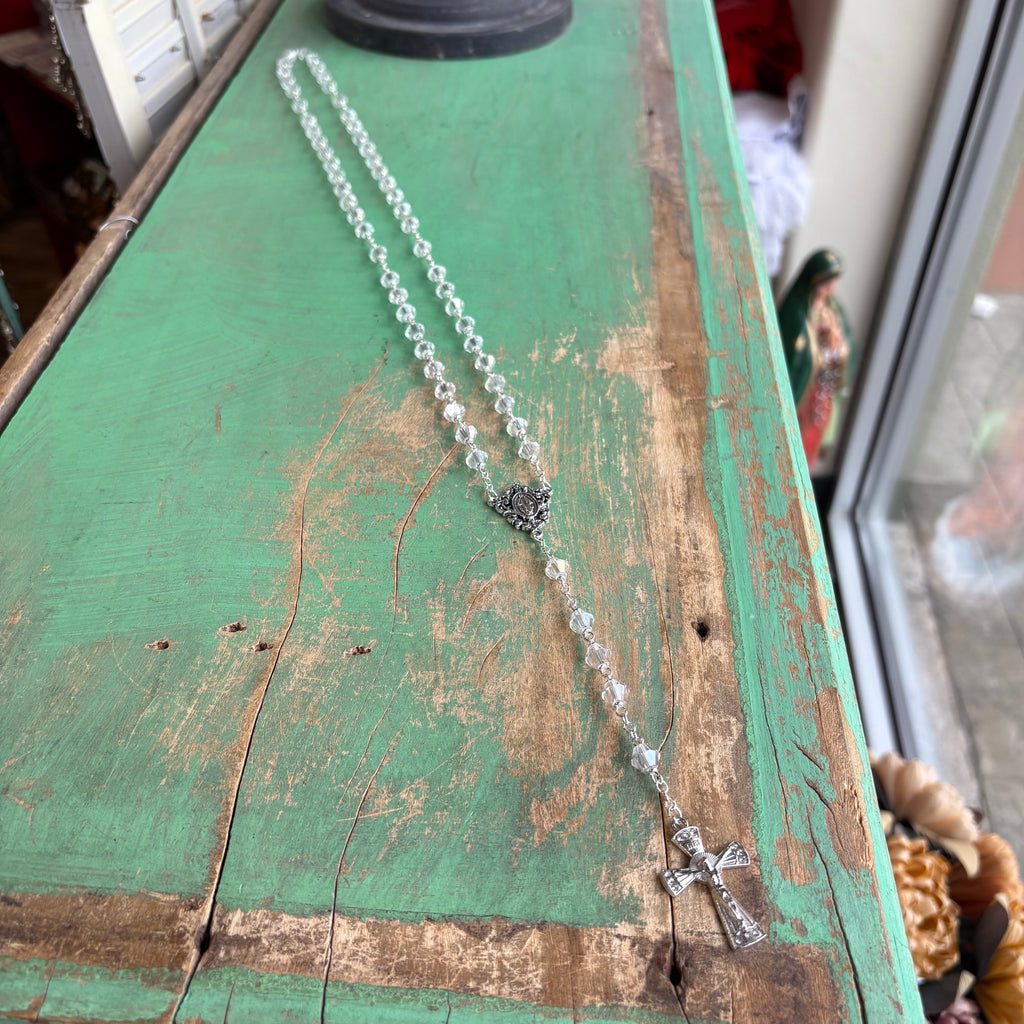 Miraculous Crystal Diamond Rosary