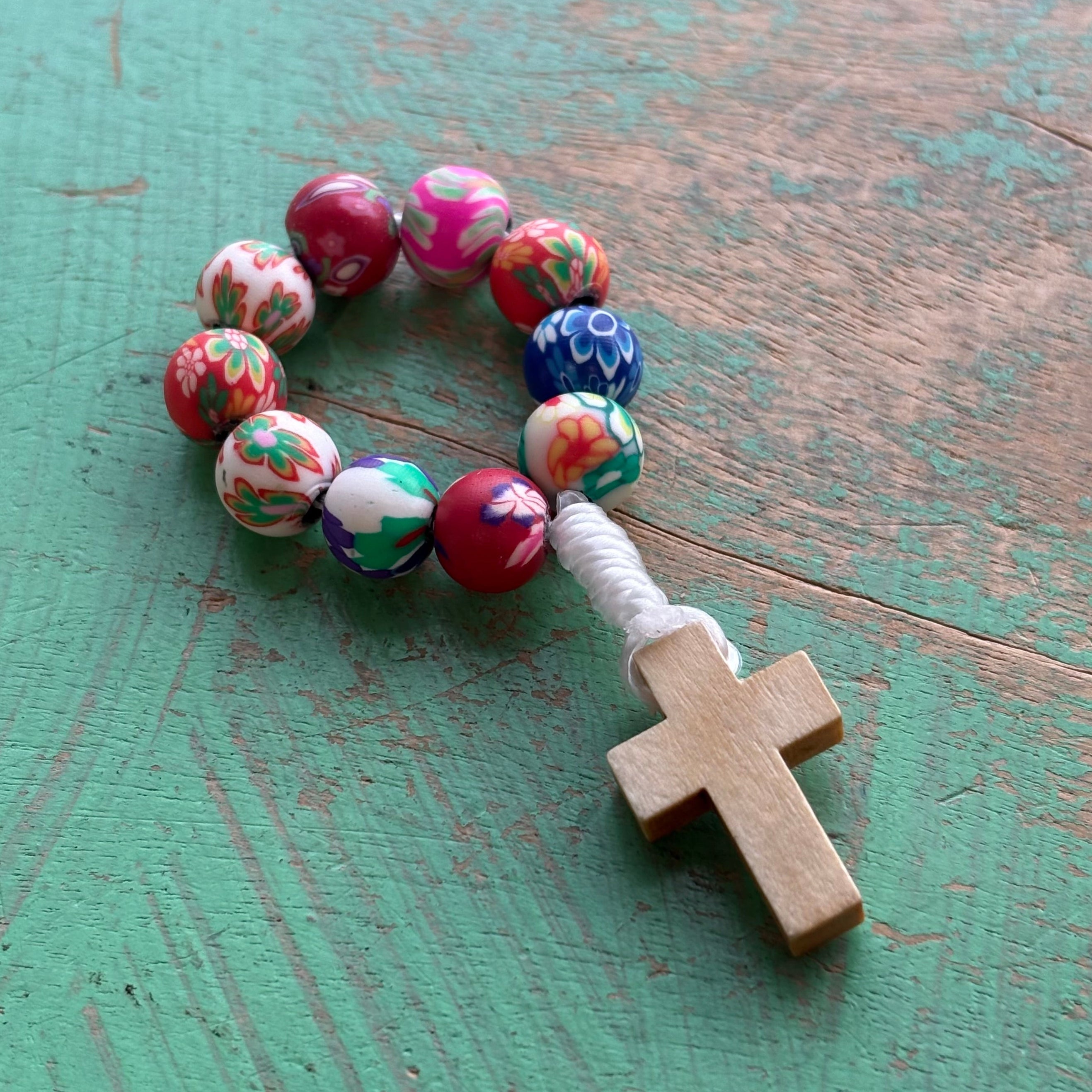 Mini Polymer Clay Decade Rosary