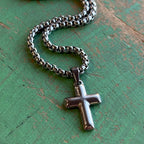 Small Bold Cross Necklace