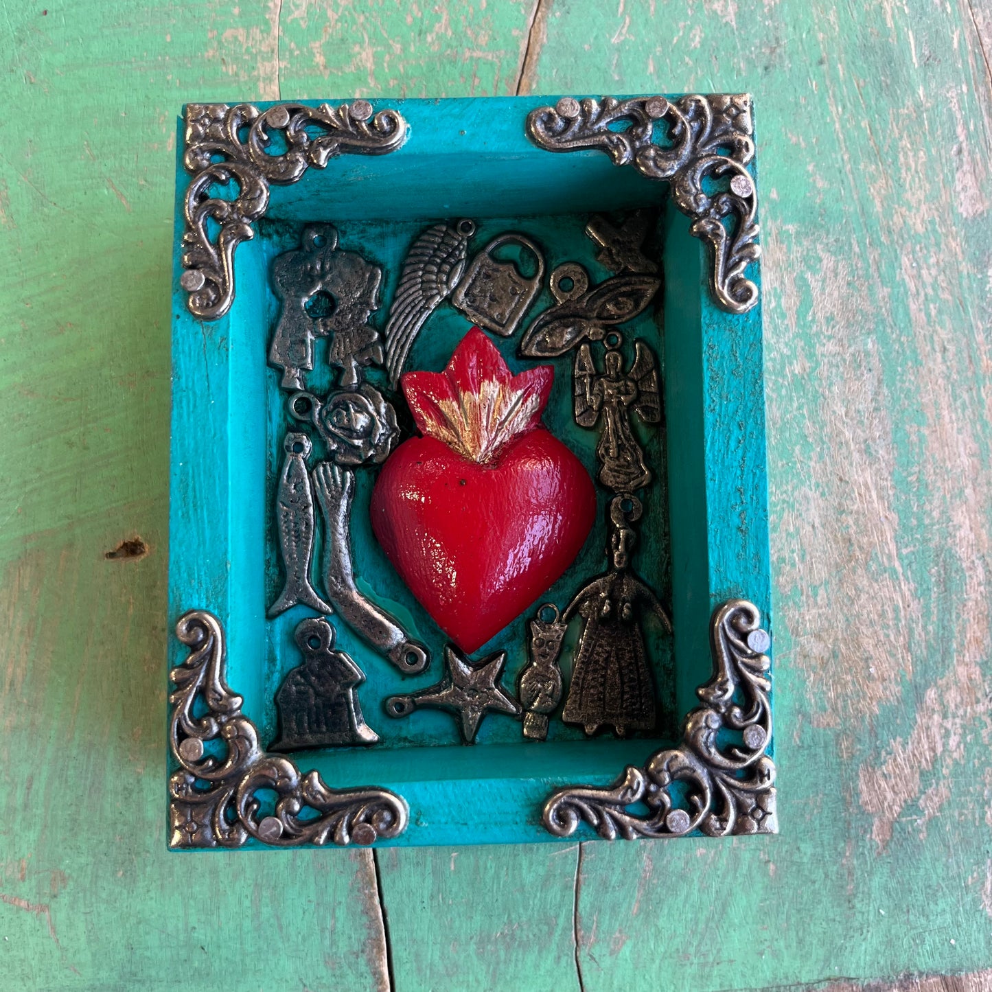 Milagros Heart Small Shadow Box