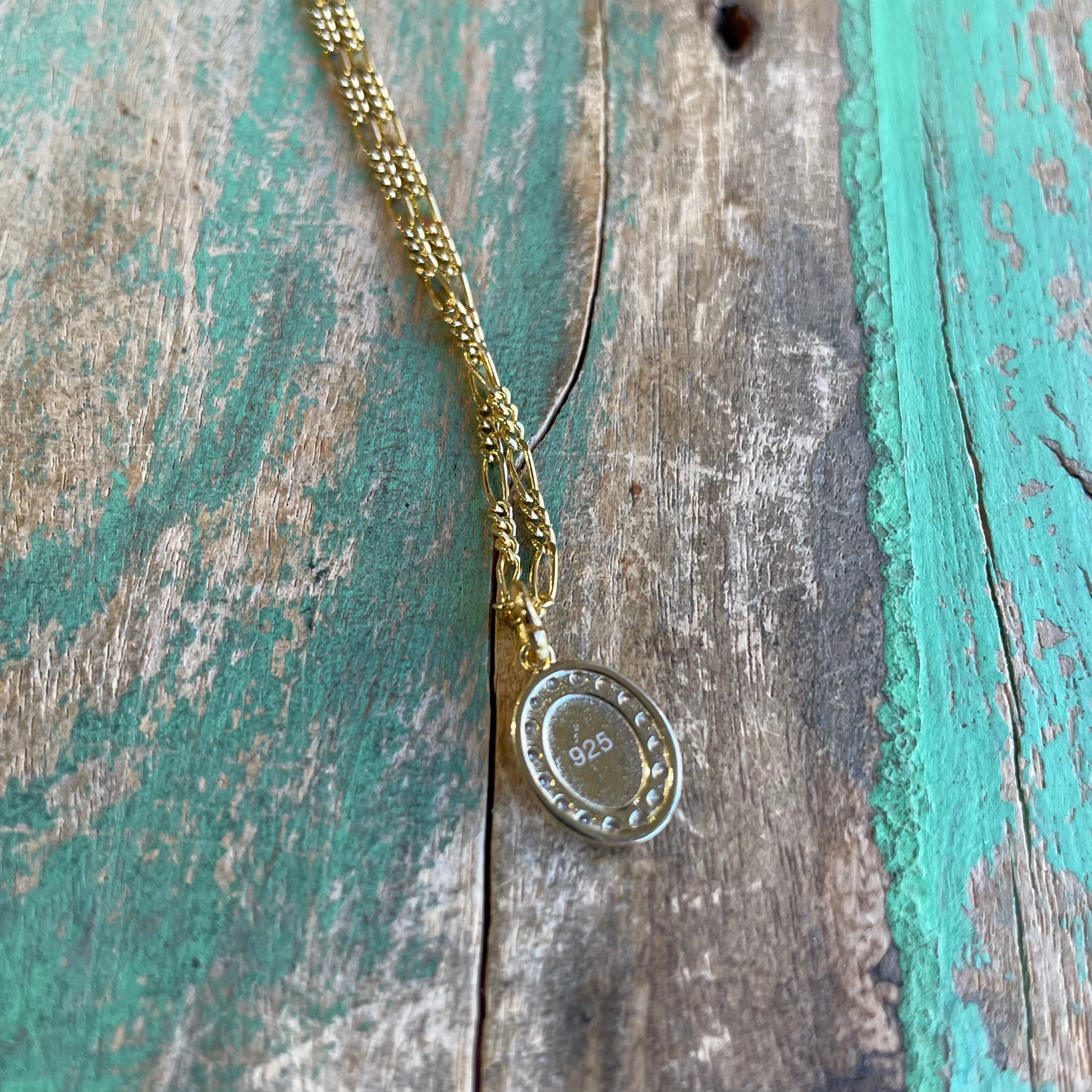 Sterling Silver Small Our Lady of Grace Necklace