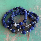 Bold Cross Agate Bracelet
