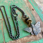 Virgin Mary Butterfly Necklace