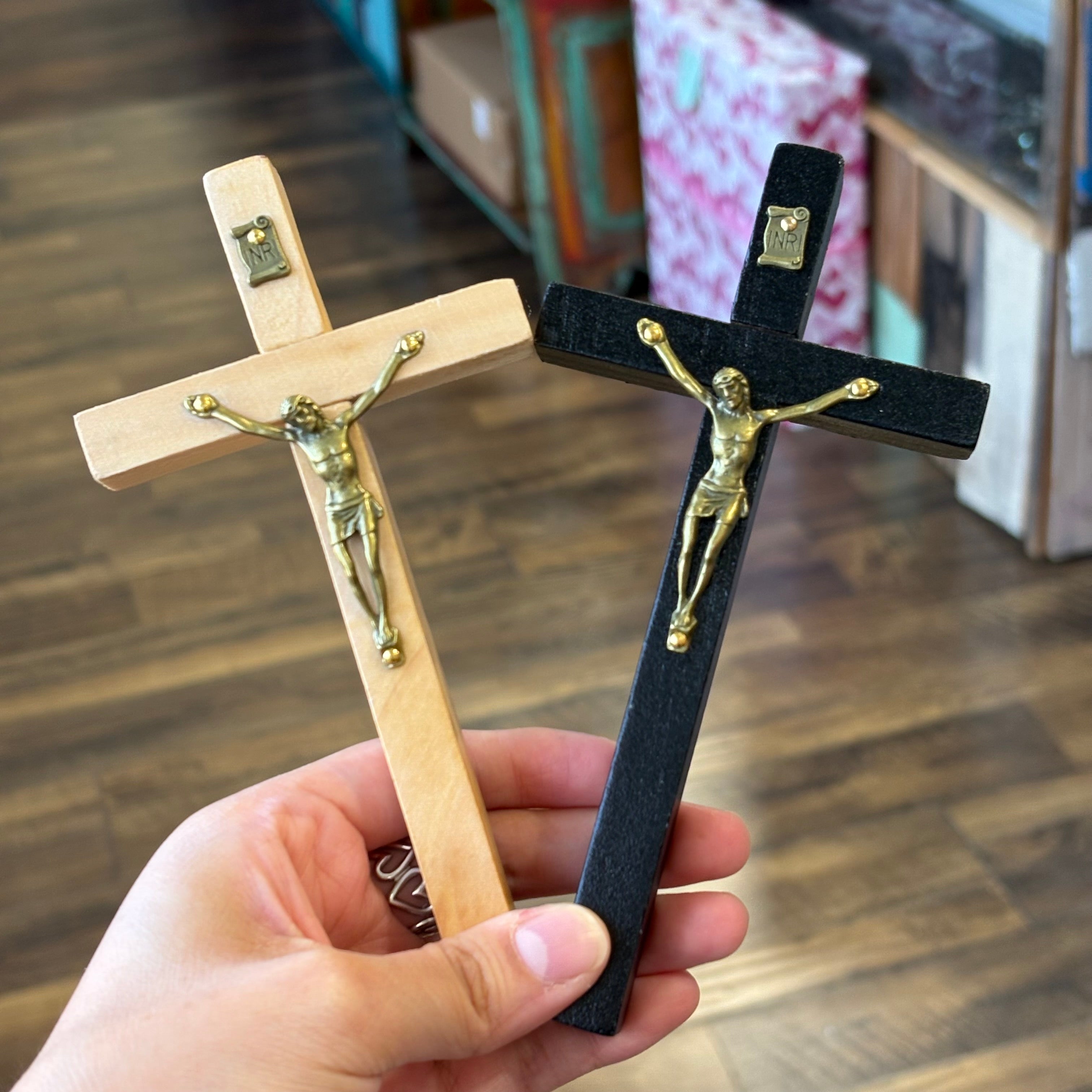 6" Wooden Crucifix