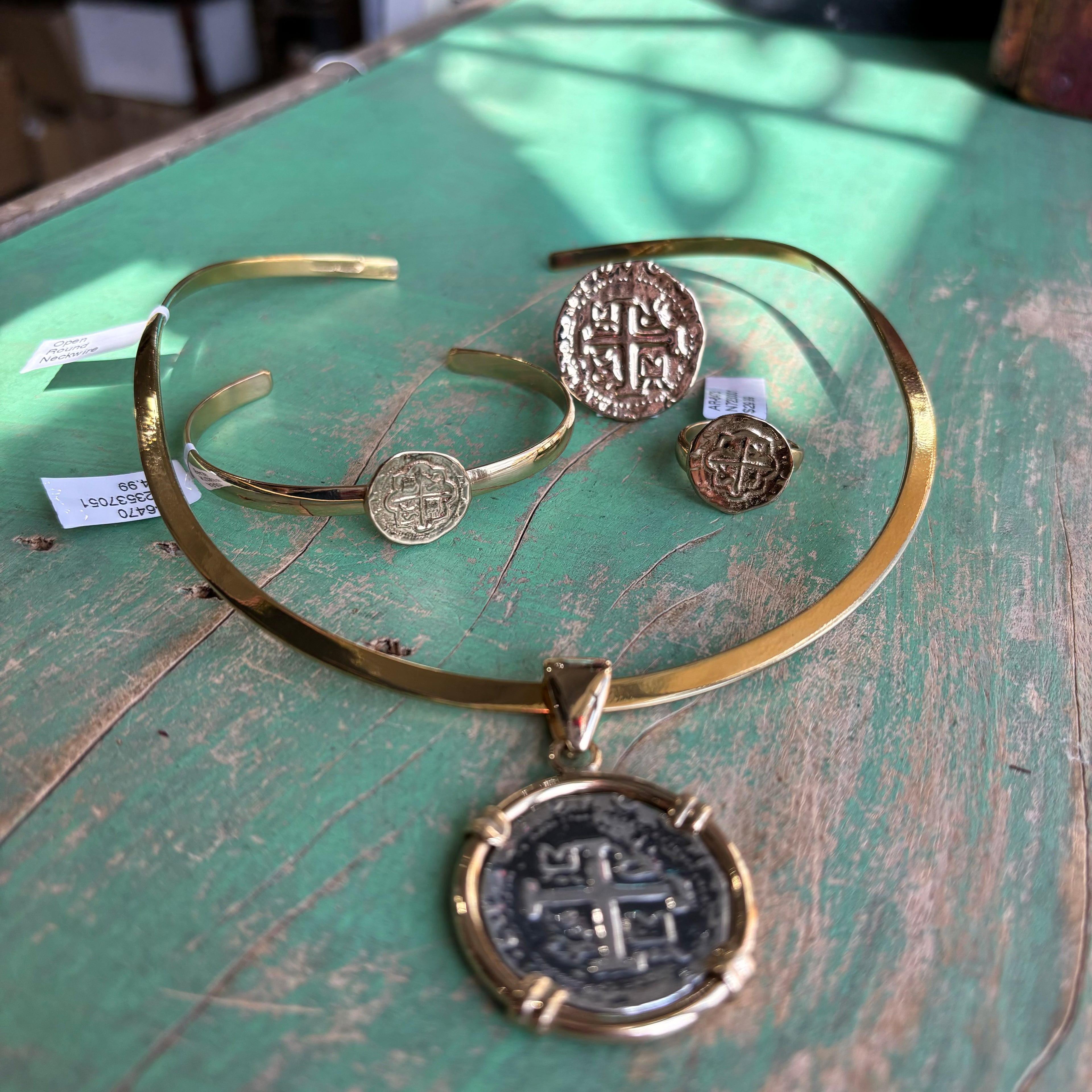 Gold Replica Treasure Coin Jewelry