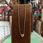 Faithful Love Two Tone Necklace or Earrings