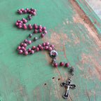 St Anne, Find Me a Man Pink Rosary