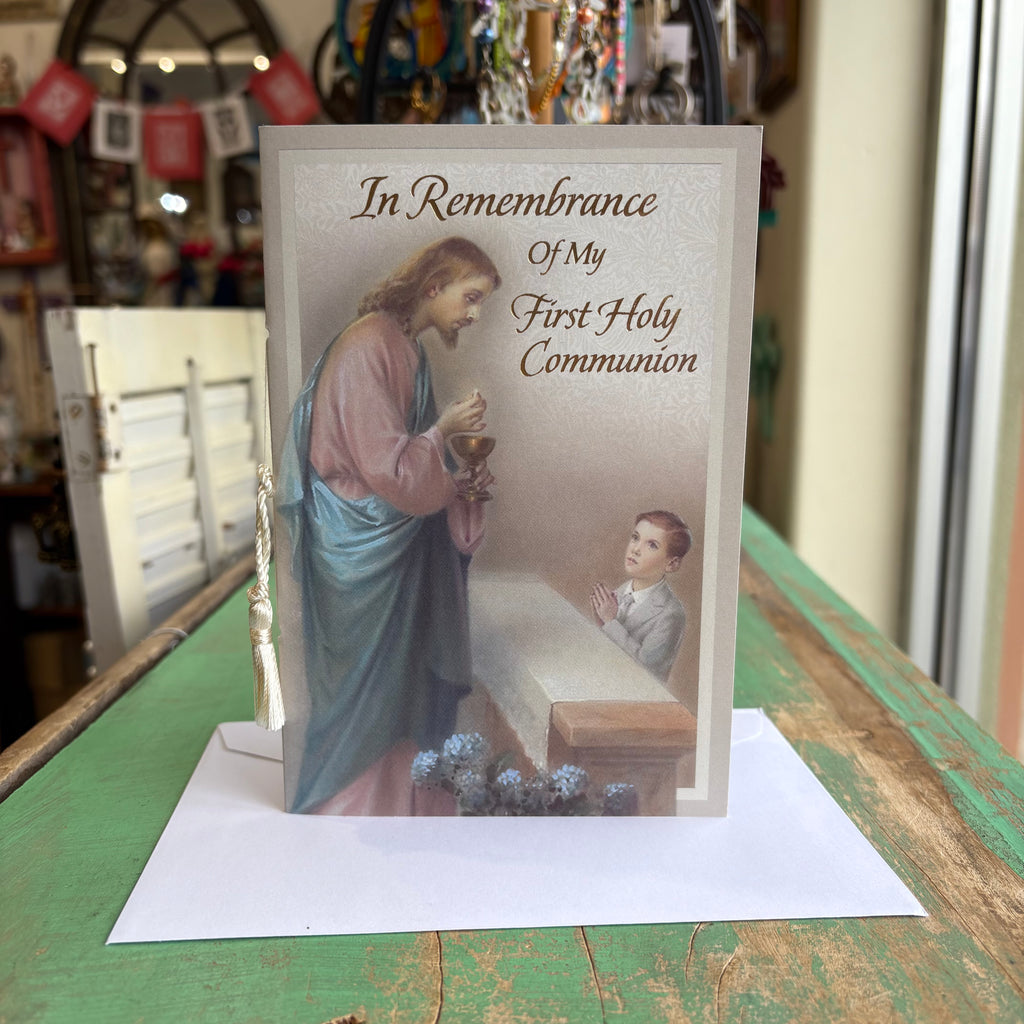 First Holy Communion Keepsake Certificate Card – Girls and Boys