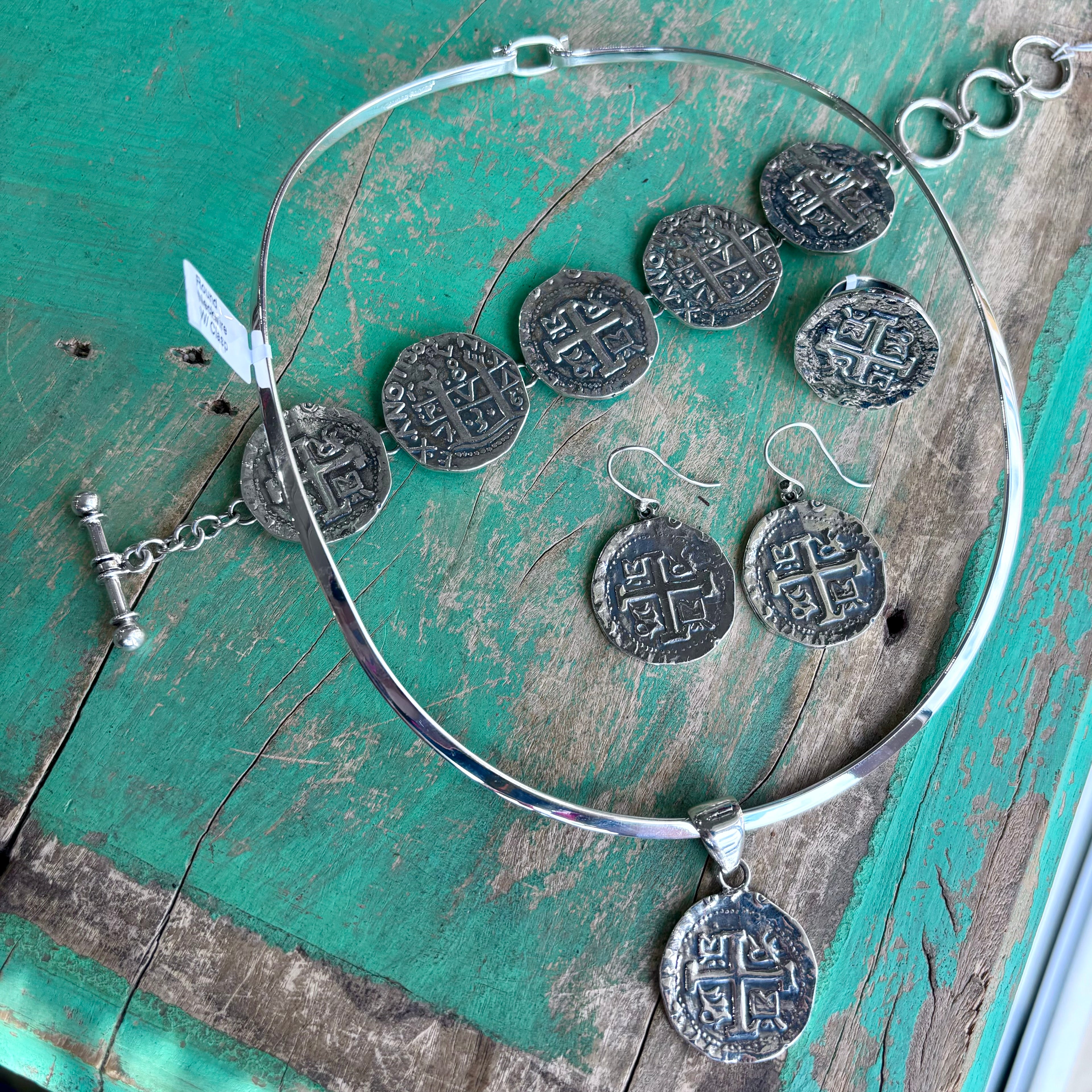 Sterling Silver Replica Treasure Coin Jewelry