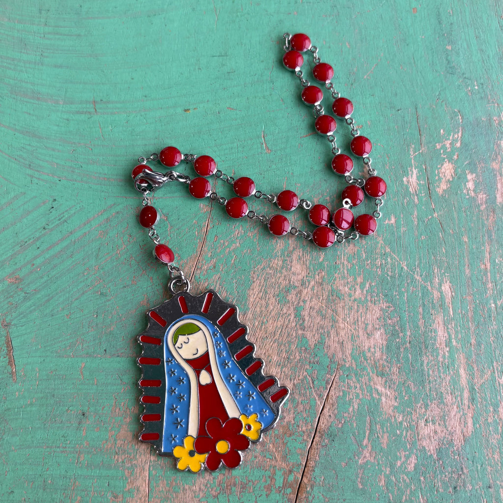 Red Virgencita Blessing
