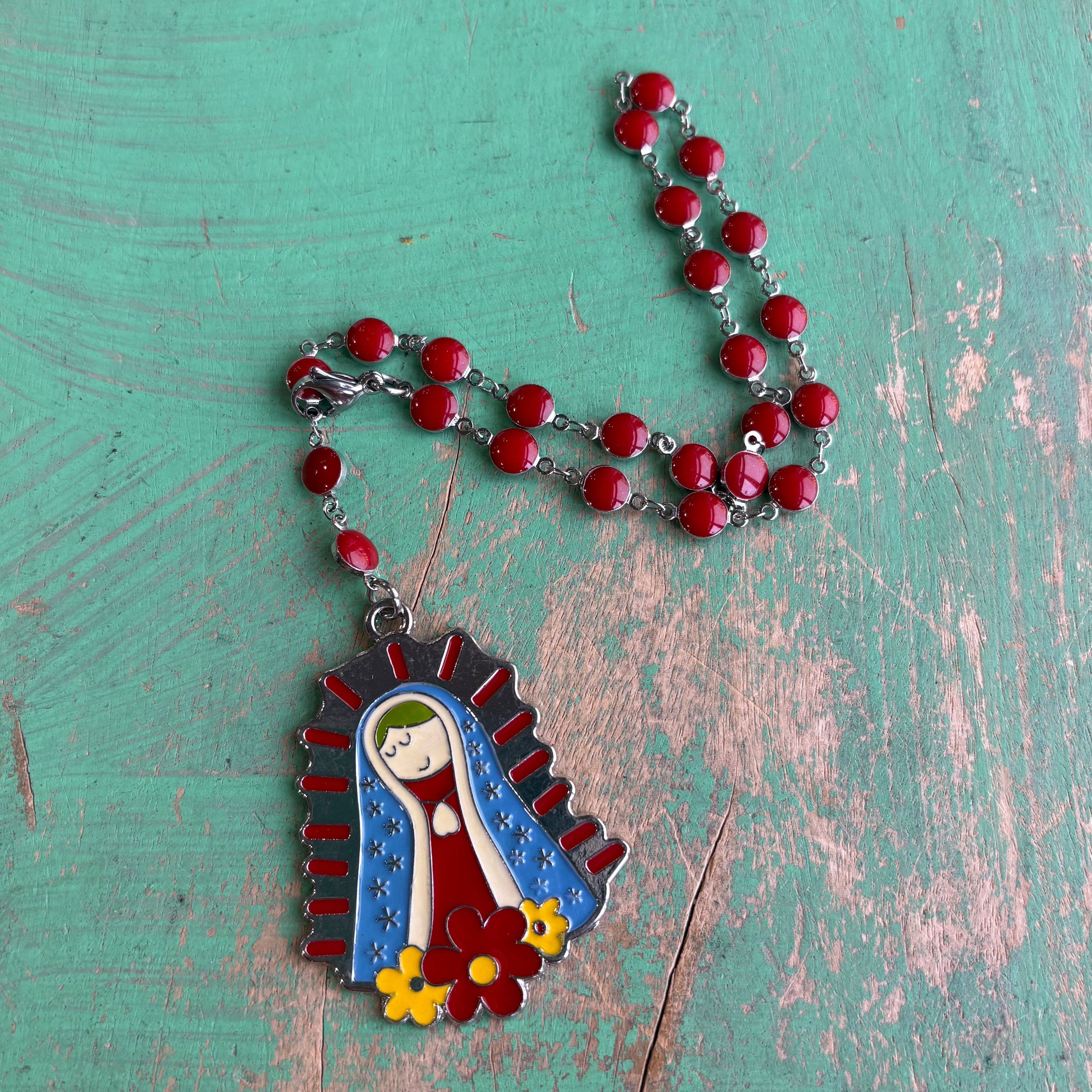 Red Virgencita Blessing