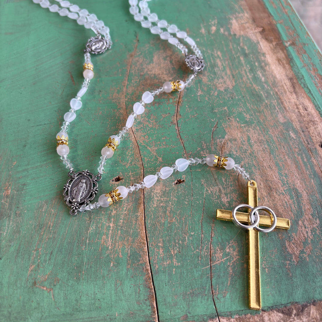 Two-Tone Heart Wedding Lasso