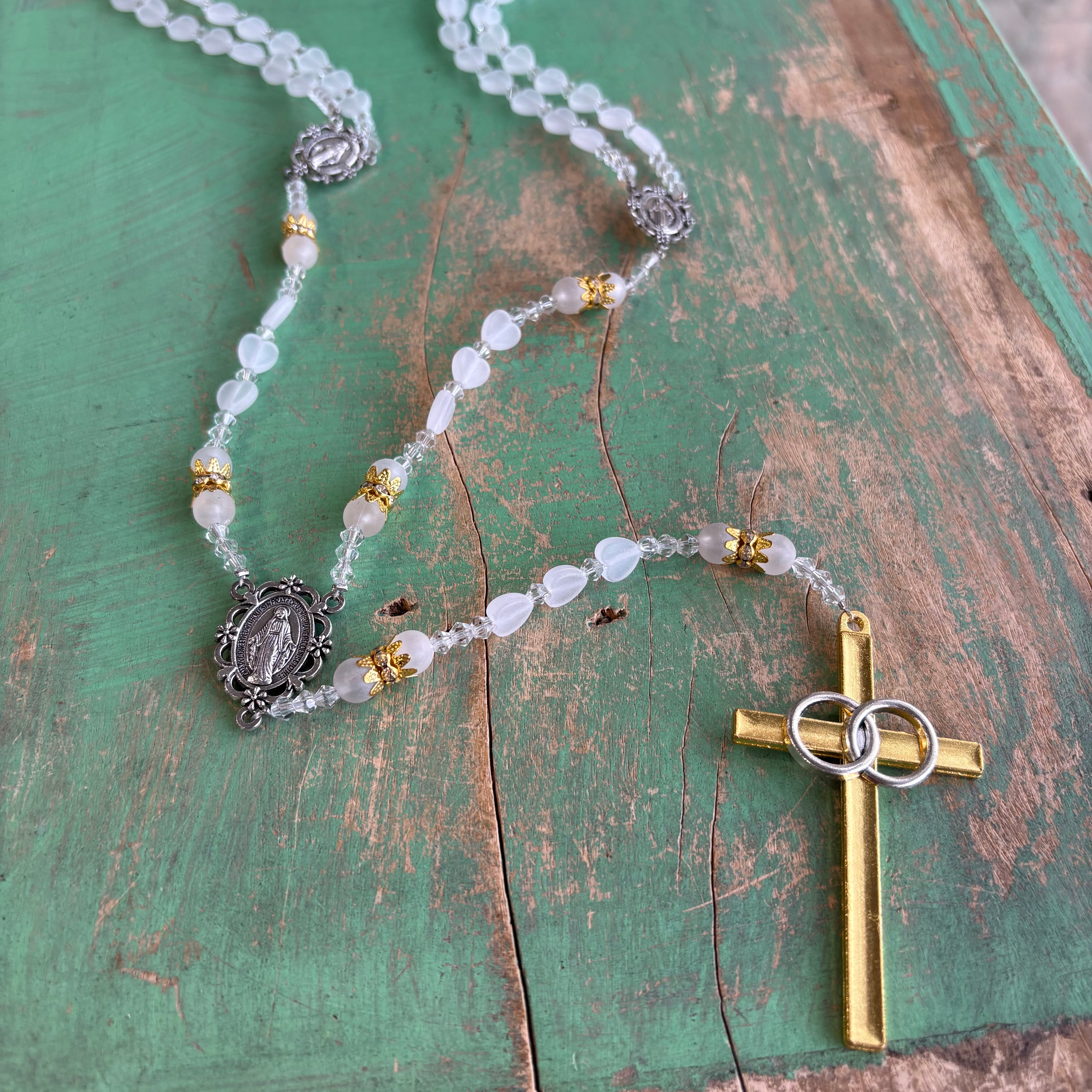 Two-Tone Heart Wedding Lasso