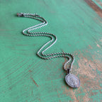 Stainless Steel Miraculous Medal Rope Chain Necklace
