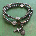 LHJ Signature Rosary Wrap St Benedict Bracelet