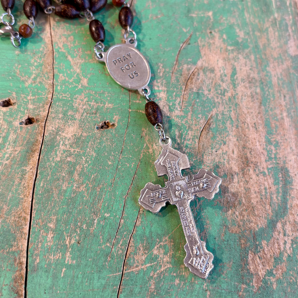Wood Linked St Michael Decade Rosary