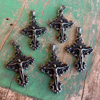 Stainless Steel Fancy Crucifix Pendant