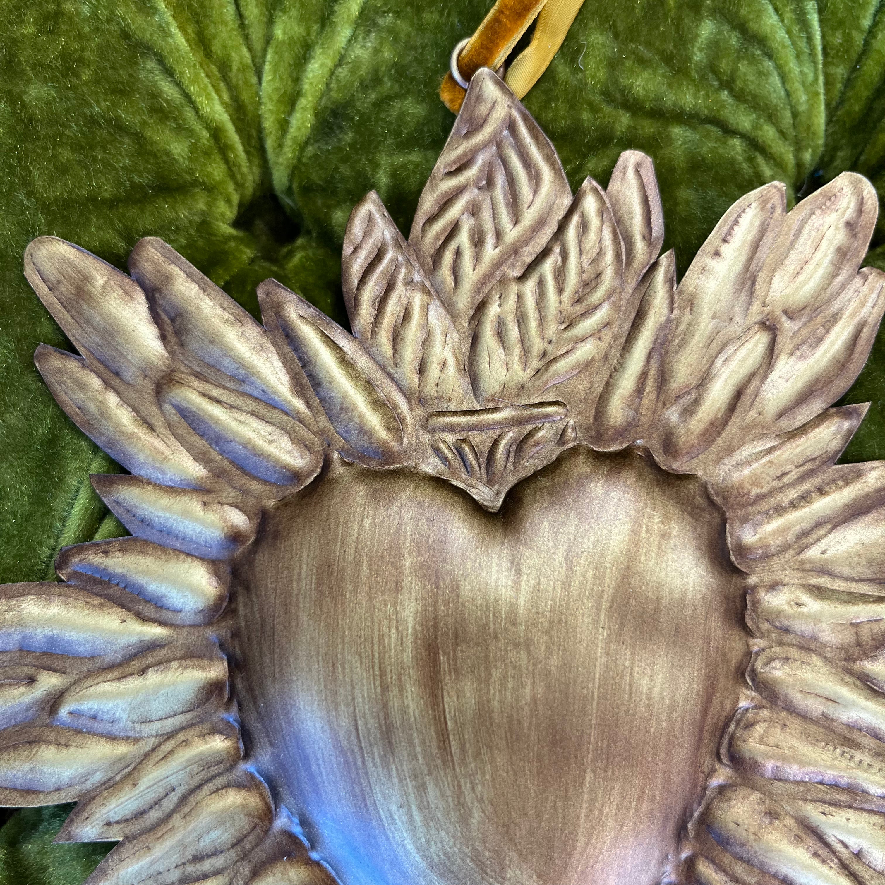 Sacred Heart with Rays Ornament