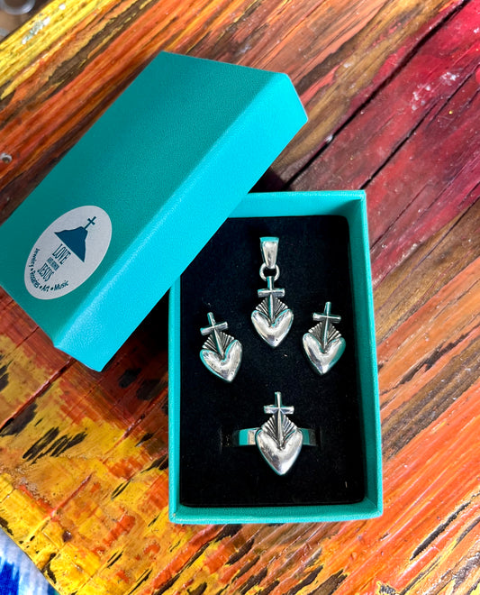 Sterling Silver Heart's on Fire Sterling Silver