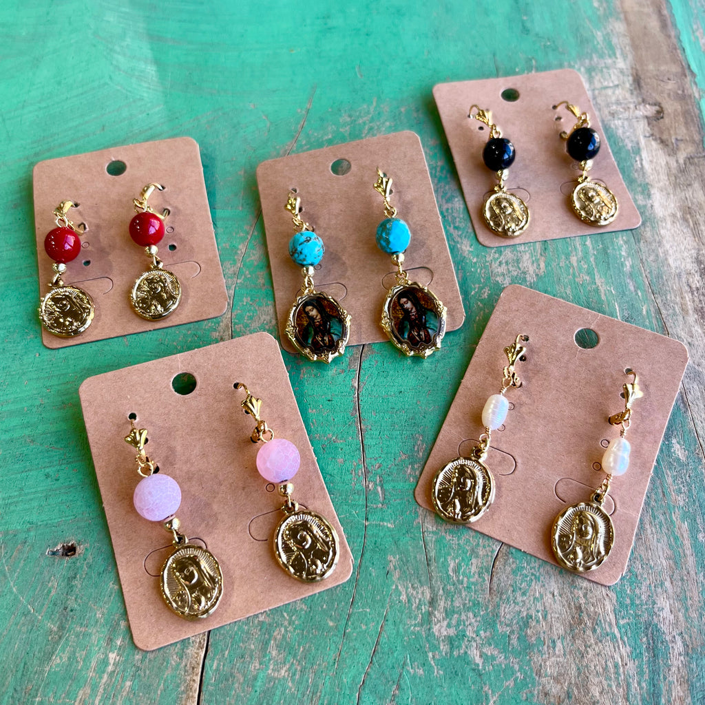 Beautiful Beaded OLG Necklace and Earrings Set