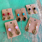 Beautiful Beaded OLG Necklace and Earrings Set